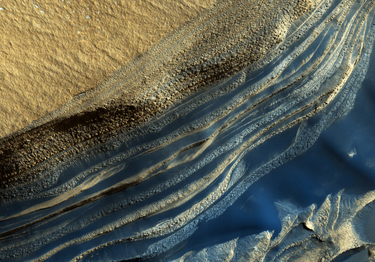 North Polar Layered Deposits in Head Scarp of Chasma Boreale | Mars ...