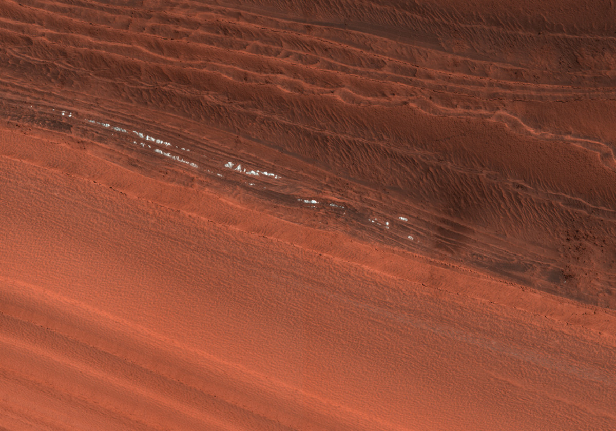 North Polar Layered Deposits and Dunes in Chasma Boreale Mars From Space